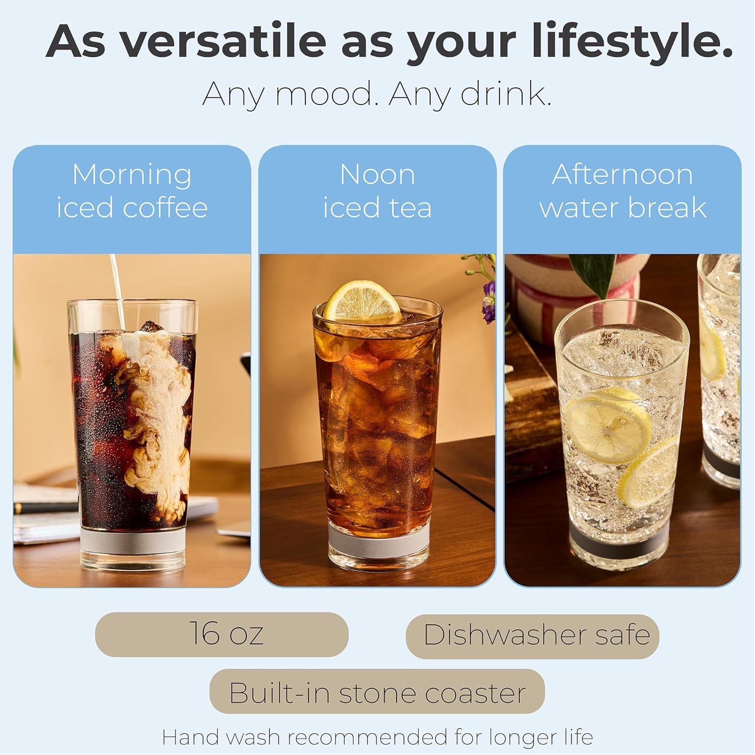 Highball Glass with Built-In S - Highball Glass Set 评论和价格