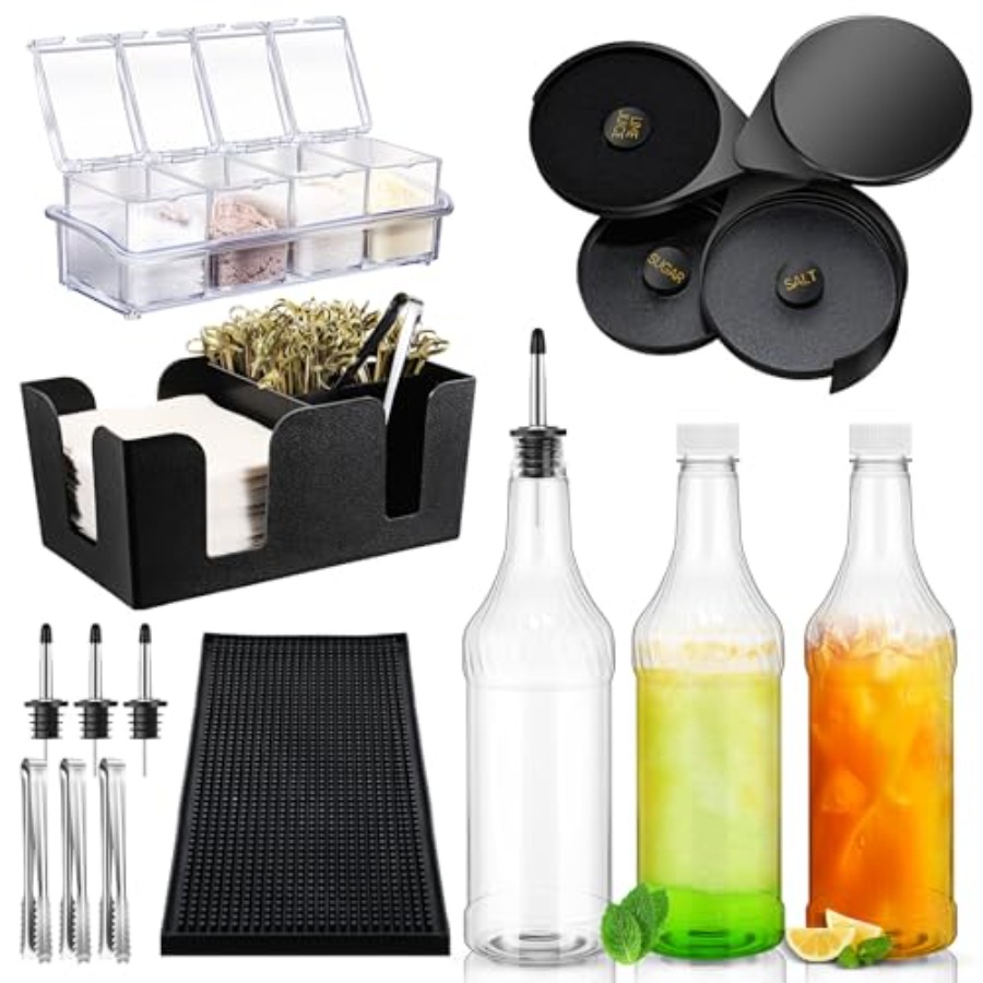 15 Pcs Bar Caddy Accessories 3 - Speed Pourer Cap 评论和价格