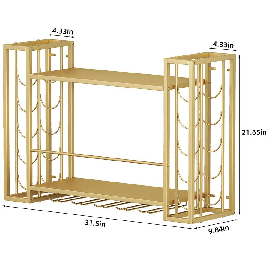 Wall Mounted Wine Rack, Wine R - Home Bar Shelves 评论和价格