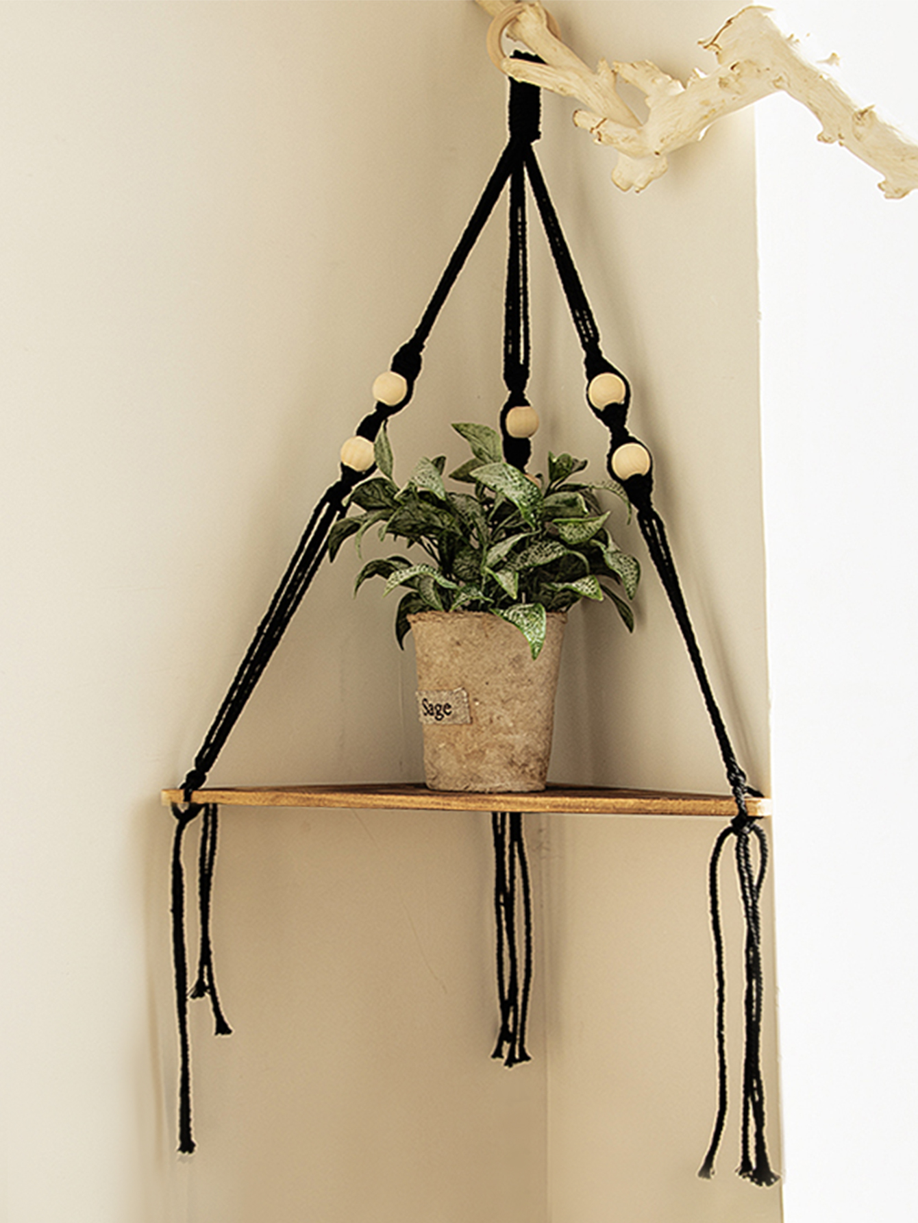 Wooden Corner Shelf Wall Decor - Home Bar Shelves 评论和价格