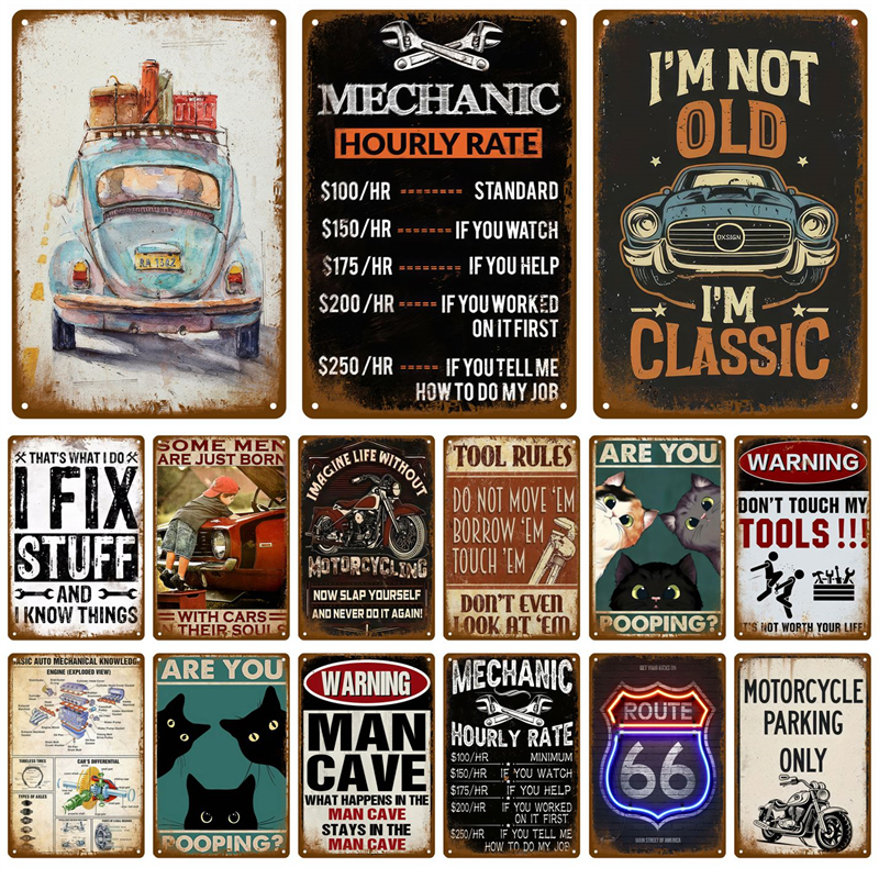 Vintage Metal Plate Tin Sign P - Home Bar Accessories 评论和价格