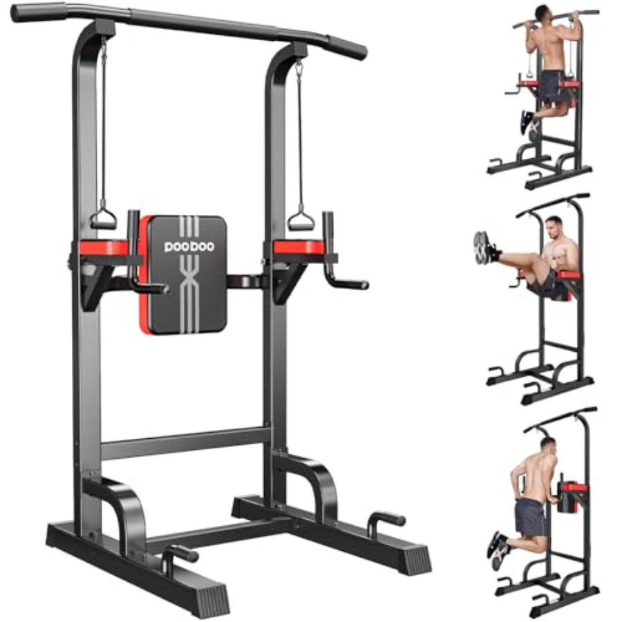 Power Tower Dip Station Pull U - Home Bar And Gym 评论和价格