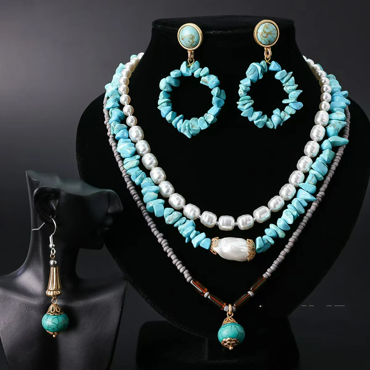 Heavy Industry Natural Turquoi - Highball Glass Set 评论和价格