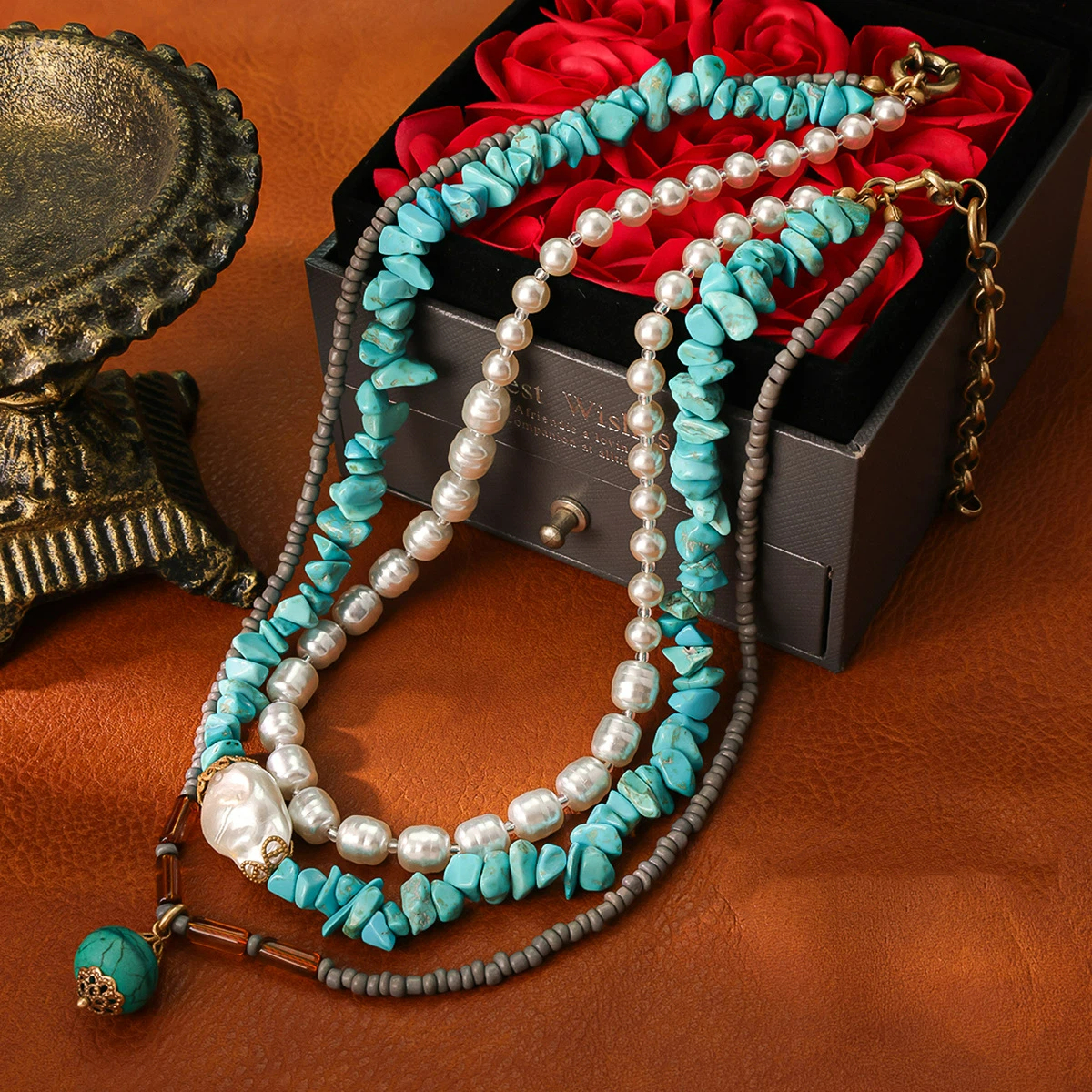Heavy Industry Natural Turquoi - Highball Glass Set 评论和价格