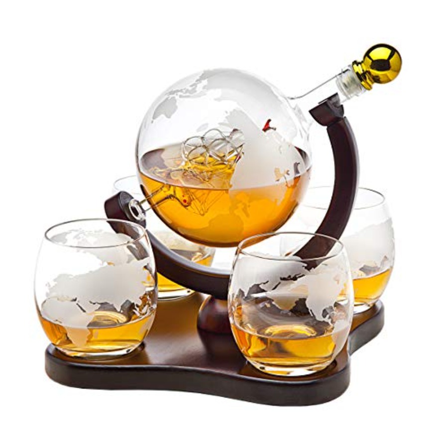 Whiskey Decanter Globe Set wit - Decanter Globe Set 评论和价格
