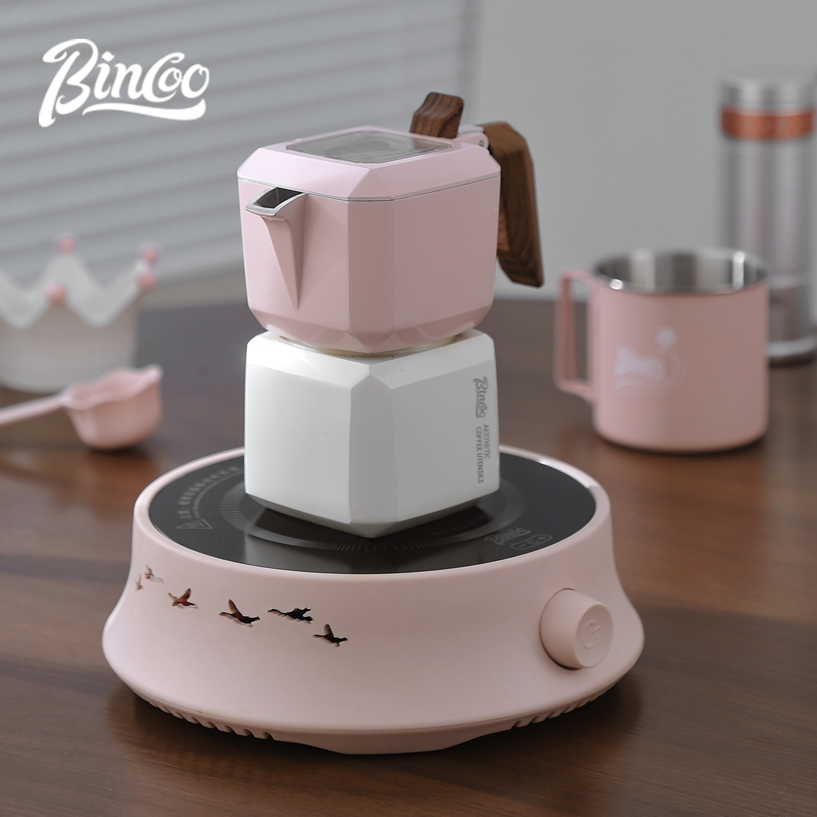 BINCOO Dual Valve Moka Pot Squ - Home Barista 评论和价格