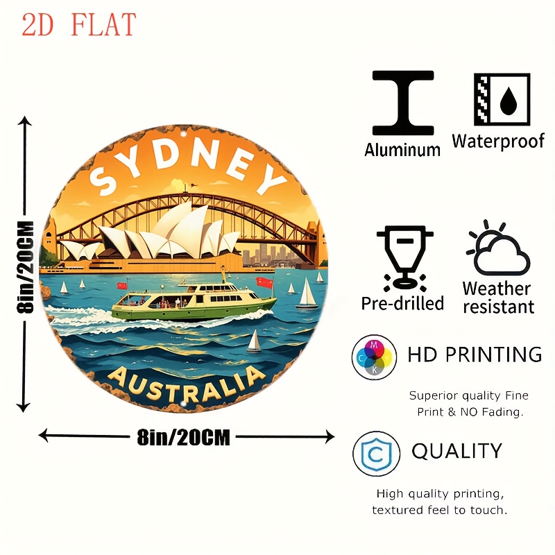 2D Metal Sign Sydney Australia - Home Bar Sydney 评论和价格