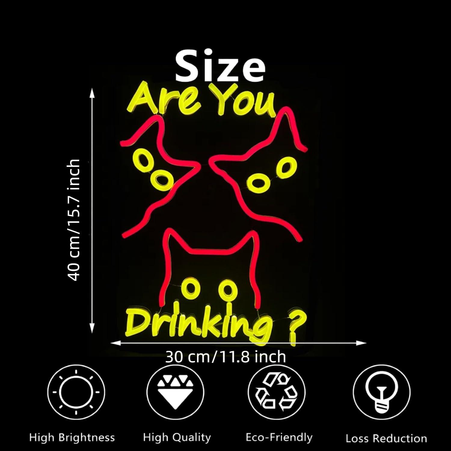 Are You Dringking Neon Sign Ca - Home Bar Signs 评论和价格