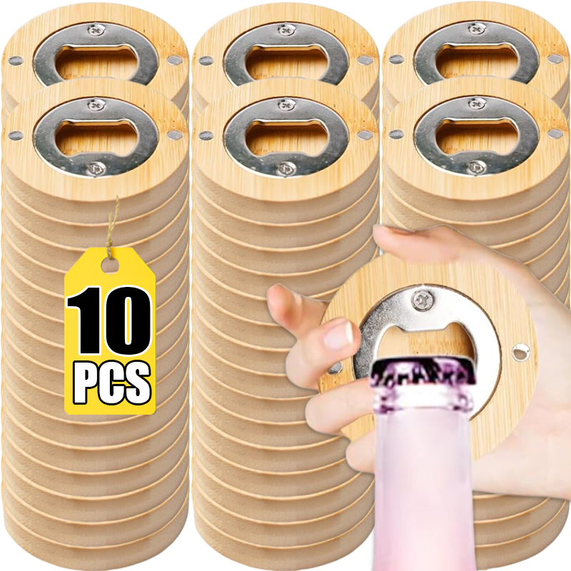 10/1pcs Magnetic Bamboo Bottle - Home Bar And Fridge 评论和价格