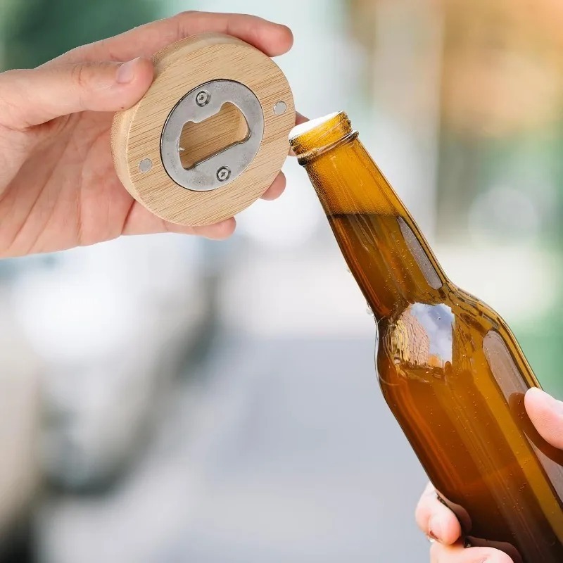 10/1pcs Magnetic Bamboo Bottle - Home Bar And Fridge 评论和价格