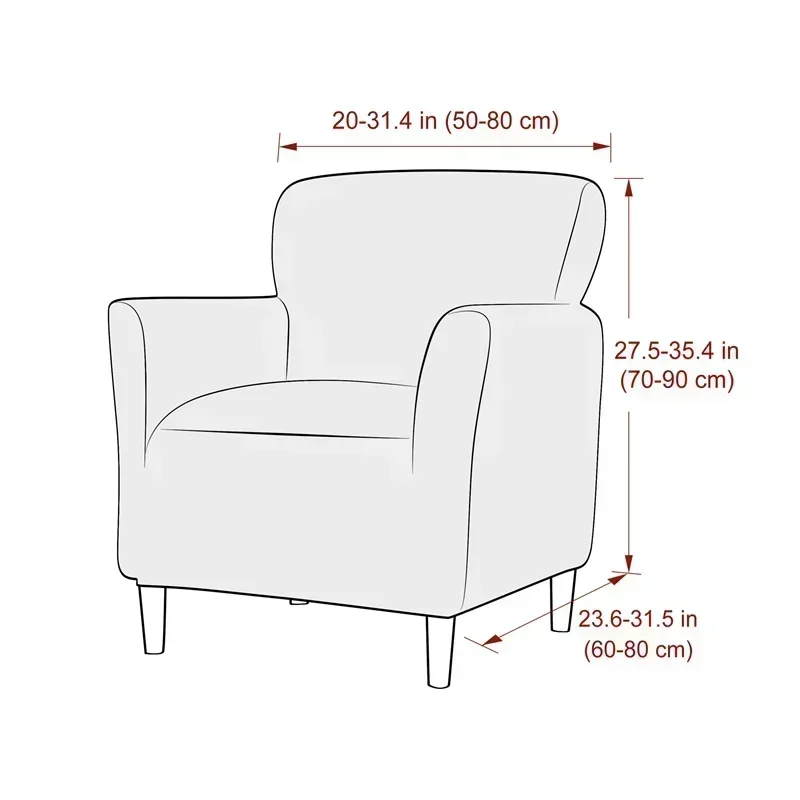 1PC Jacquard Tub Armchairs Cha - Home Bar Lounge 评论和价格