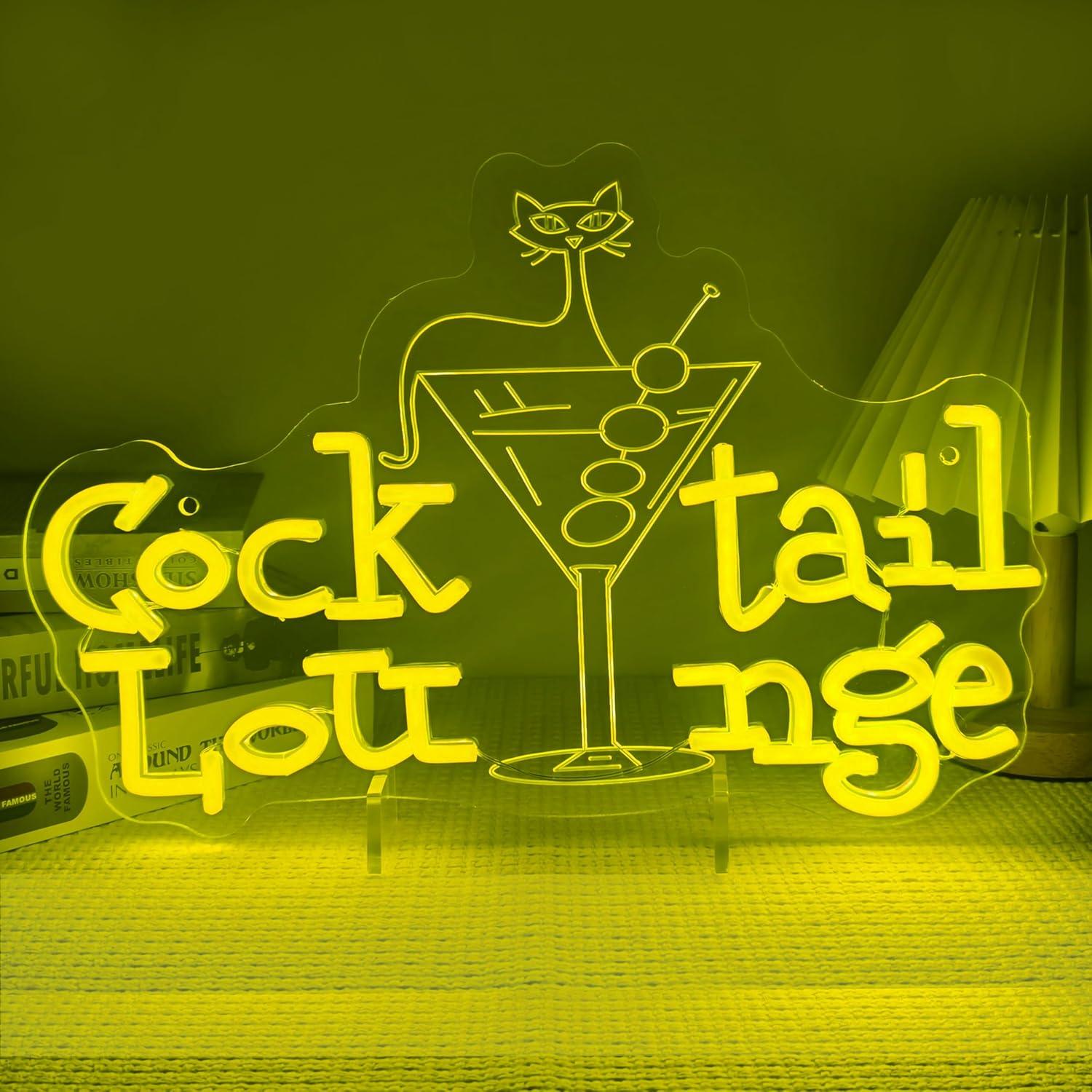 Cocktail Lounge Neon Sign Dimm - Home Bar Signs 评论和价格